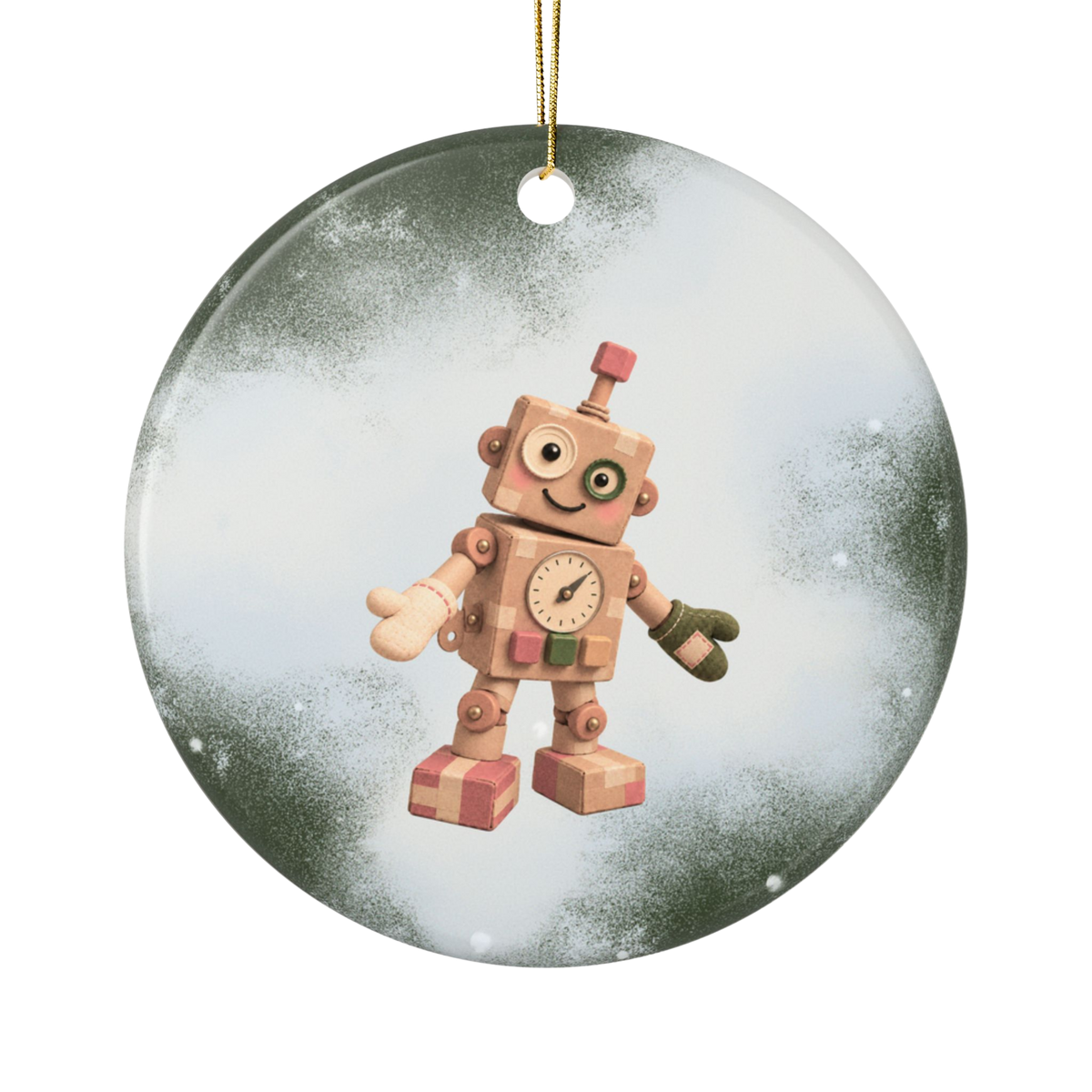 'Hugo Bean' Ceramic Ornament - Robin The Robot