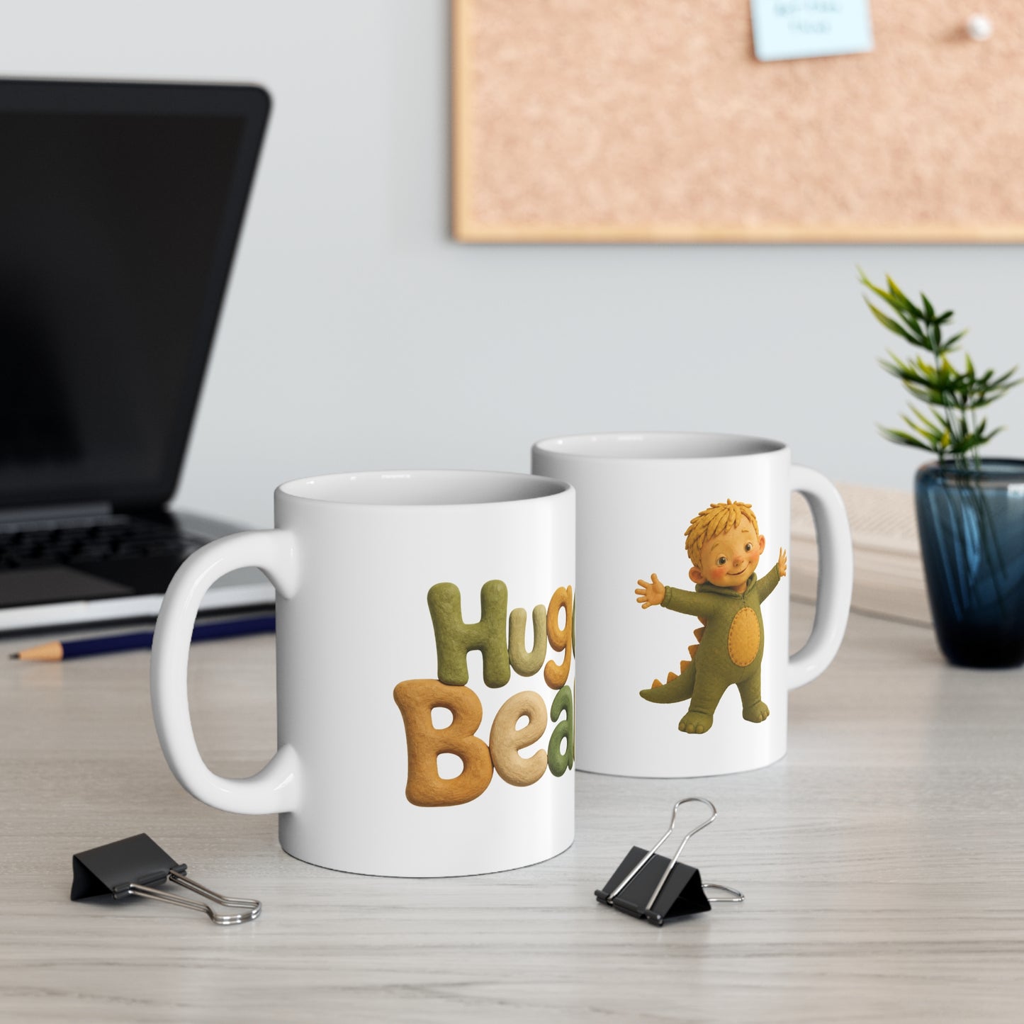'Hugo Bean' Ceramic Mug - 11oz