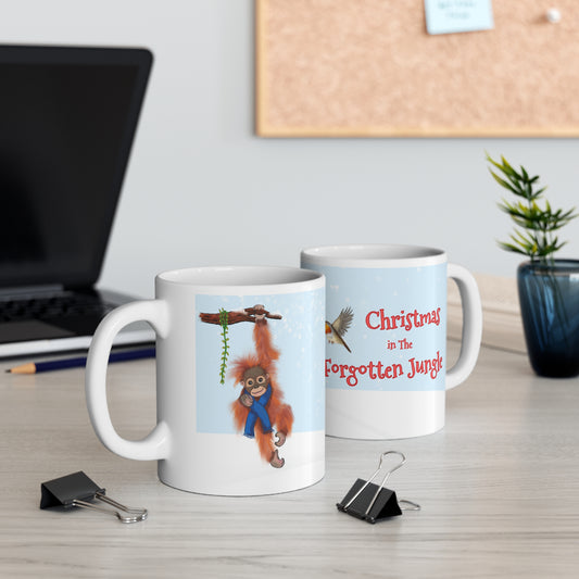 'Christmas In The Forgotten Jungle' Ceramic Mug Featuring Pogo  - 11oz