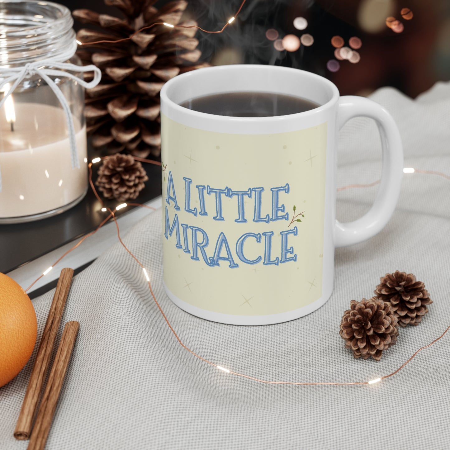 'A Little Miracle' Ceramic Mug Featuring Barnaby Badger - 11oz