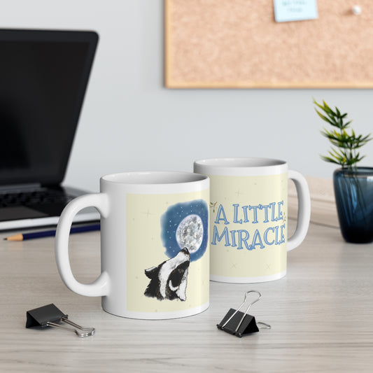 'A Little Miracle' Ceramic Mug Featuring Barnaby Badger - 11oz