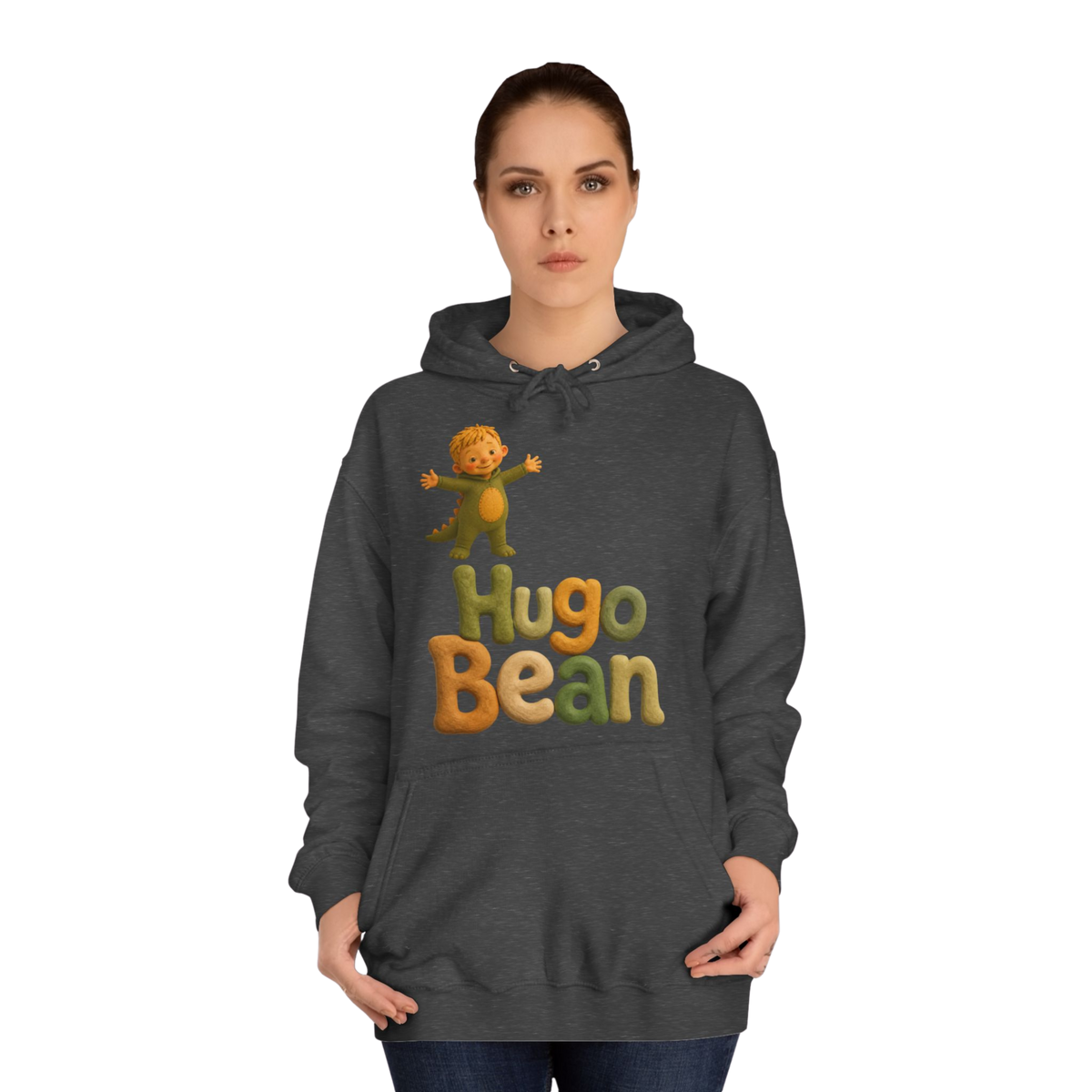 'Hugo Bean' - Cute Character Adult Unisex Hoodie