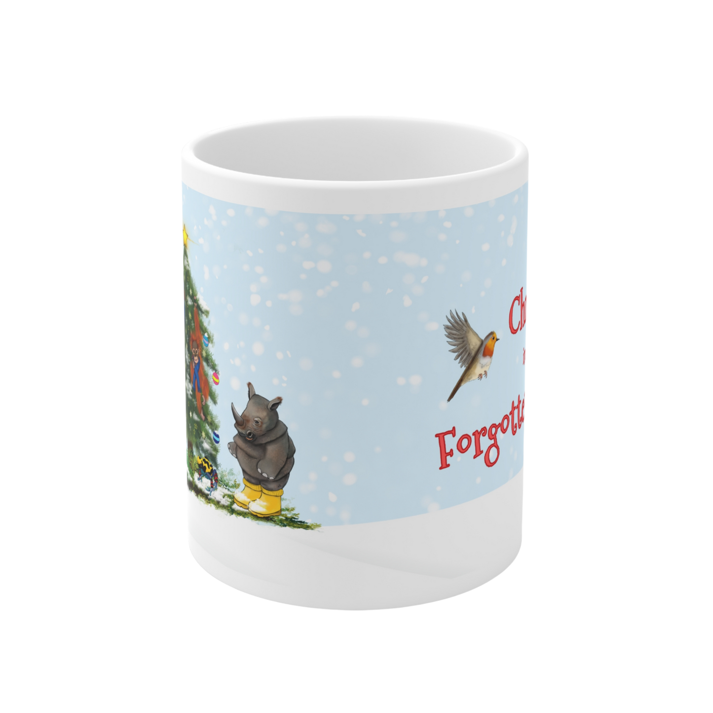 'Christmas In The Forgotten Jungle' Ceramic Mug Featuring Pogo & Friends - 11oz