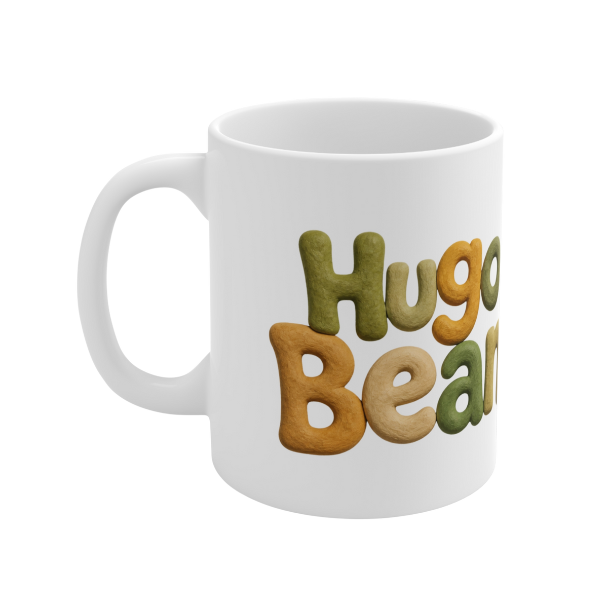 'Hugo Bean' Ceramic Mug - 11oz