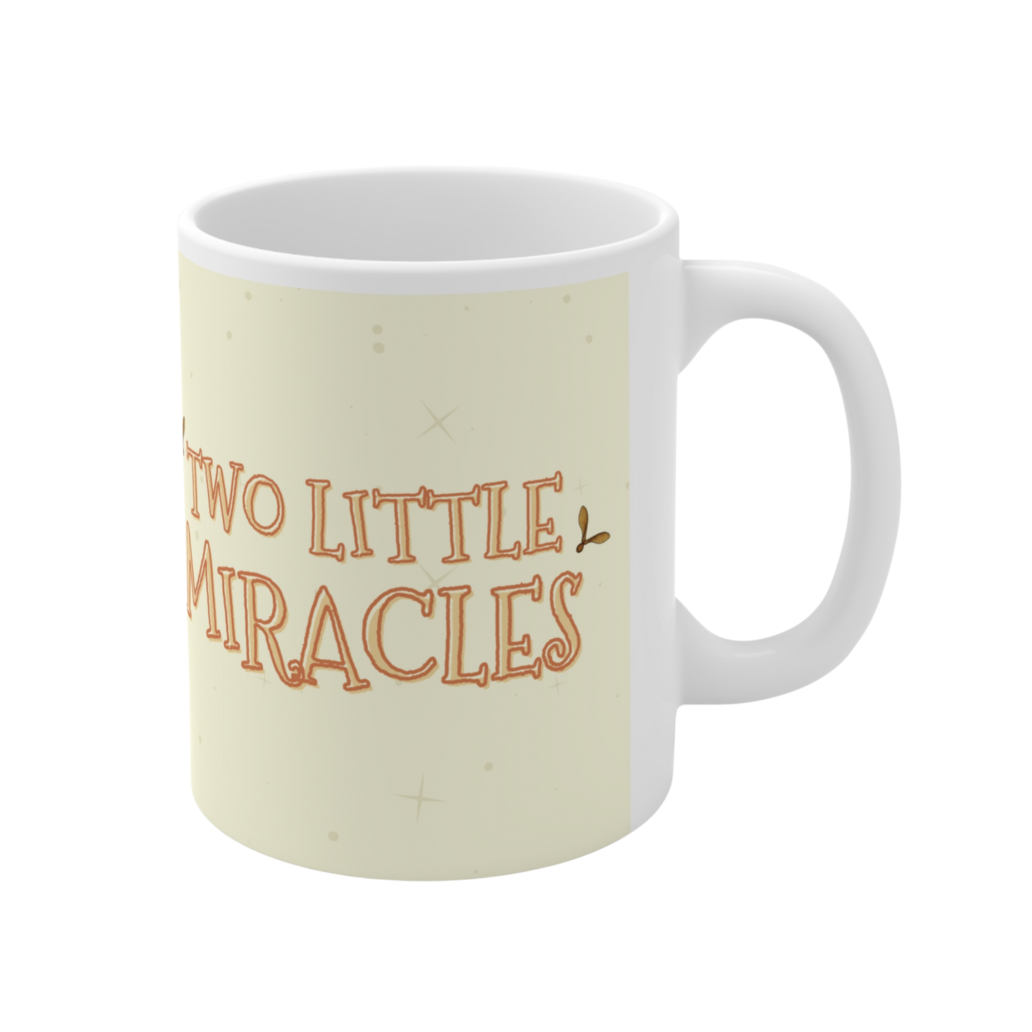 'Two Little Miracles' Ceramic Mug Featuring The Shrew Family - 11oz
