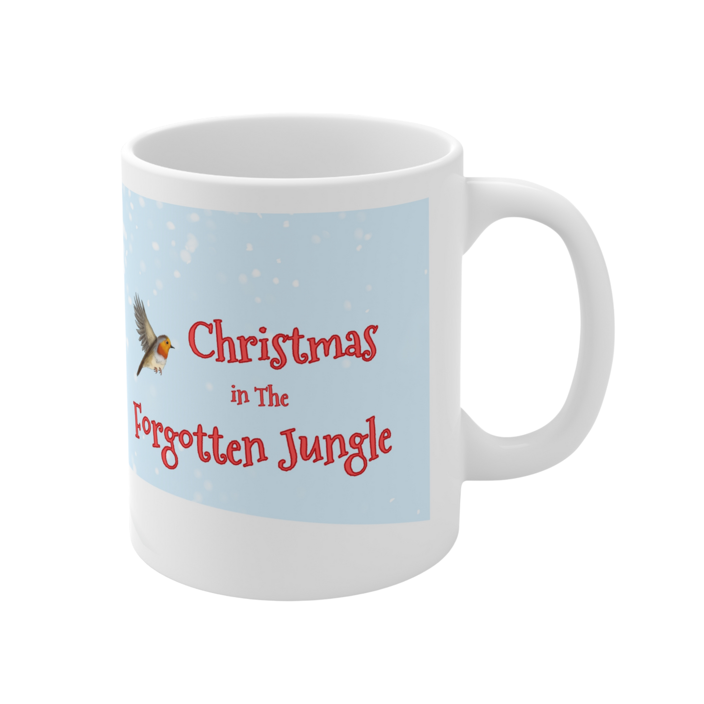 'Christmas In The Forgotten Jungle' Ceramic Mug Featuring Pogo & Friends - 11oz
