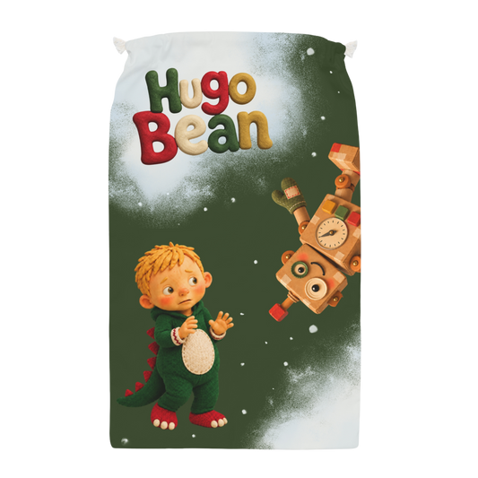 'Hugo Bean and the Christmas Crisis' Drawstring Santa Sack