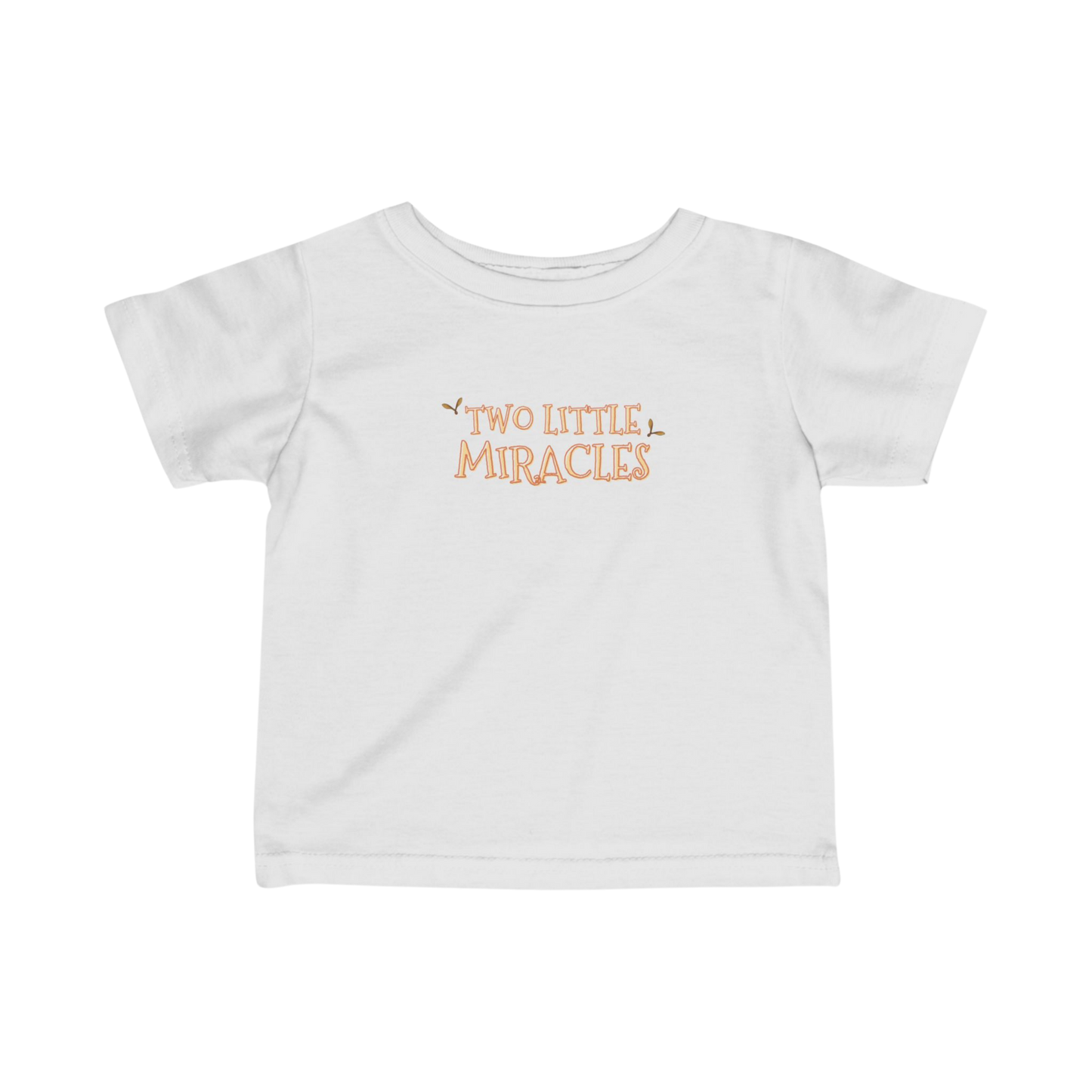 'Two Little Miracles' Infant Tee — Baby Announcement / Newborn Gift Shirt