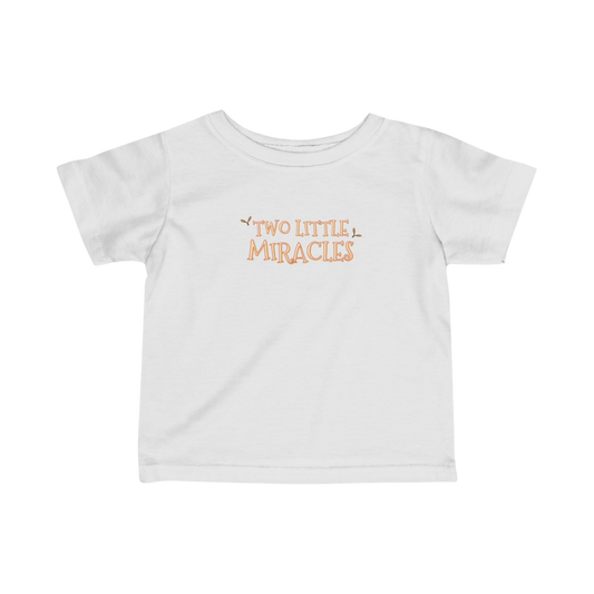 'Two Little Miracles' Infant Tee — Baby Announcement / Newborn Gift Shirt