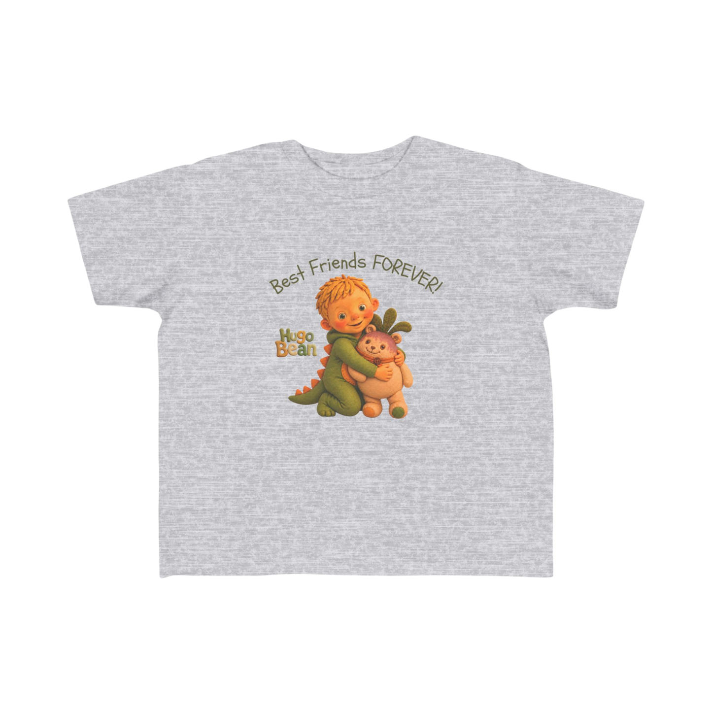 Toddler Tee — 'Best Friends Forever' Featuring Hugo Bean & Turnip Teddy